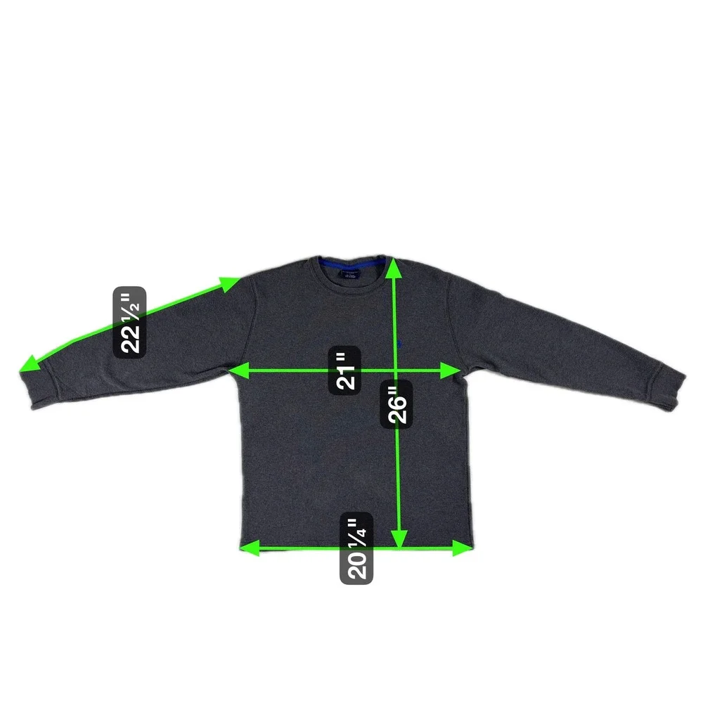 Polo Ralph Lauren Men's Gray Waffle Knit Long Sleeve Sleep Shirt Top‎ XL